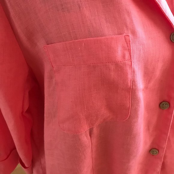 Preston & York 100% Plus Size Linen Blouse Size 18 - Picture 6 of 11